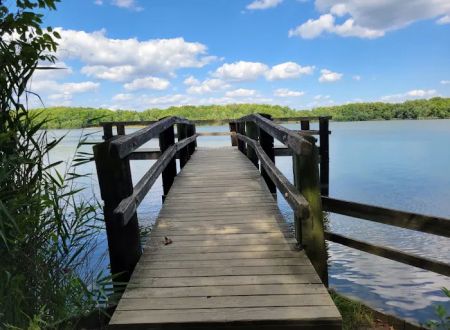 Lums Pond State Park Campground Entrance.