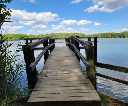Lums Pond State Park Campground Entrance.