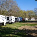 Riverside camping