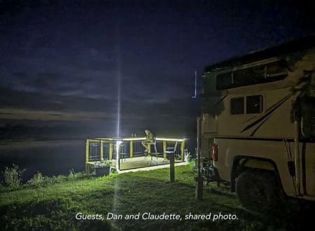 Water Front Saginaw Bay (1) RV Site-All Year-WiFi,30AMP,Water