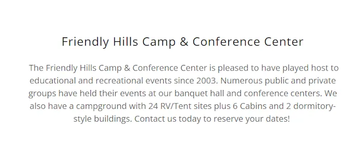 Friendly Hills Camp Picture 2
