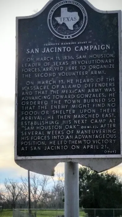 Campsite Marking Start Of San Jacinto Campaign Picture 1