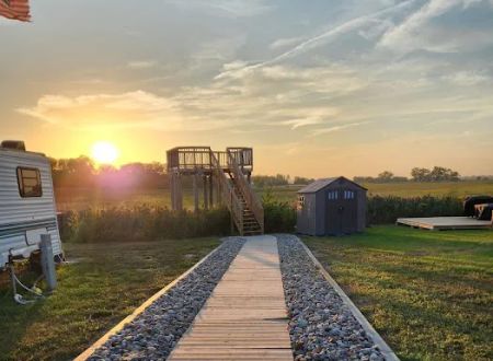 Sunset at Blue Oasis RV Park