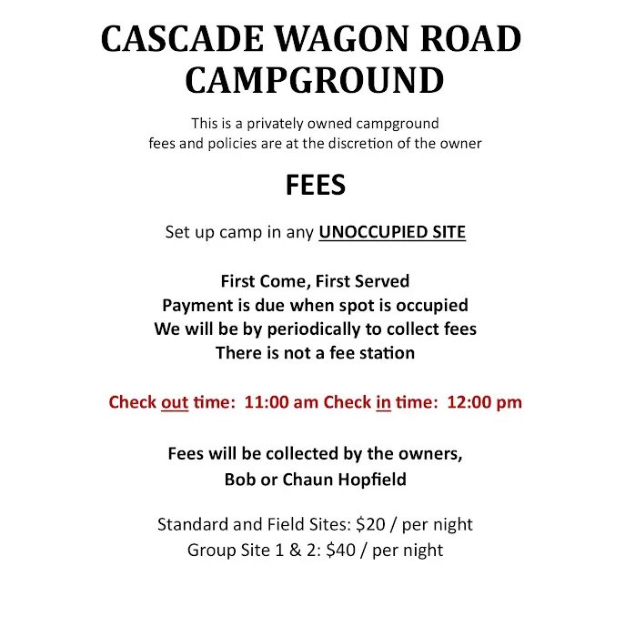 Cascade Wagon Road Campground Picture 3