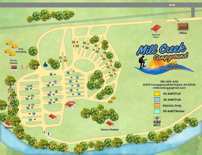 Mill Creek Campground - Historic Paxico Kansas Picture 7