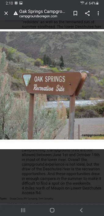 Oak Springs Campground Picture 3