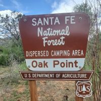 Oak Point, Dispersed Camping, Coyote Ranger District, Santa Fe National Forest, USDA ico