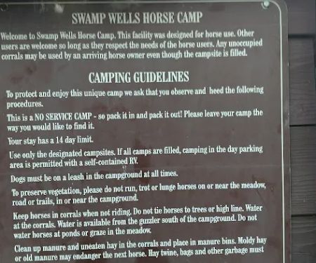 Swamp Wells Horse Camp