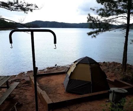 Carter’s lake boat-in campsites