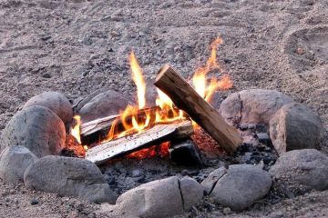 How to Build a Campfire on Gravel or Bare Dirt