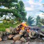 How to Build a Campfire on a Hilltop or Ridge