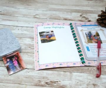 How to Make a Camping Journal or Scrapbook