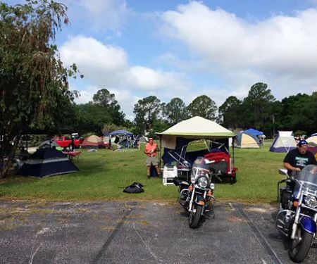 Bikers Sleep For Cheap
