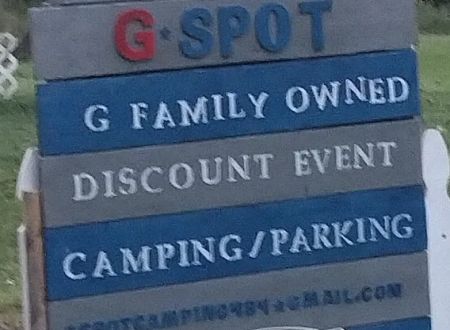 G Spot Discount Event Camping