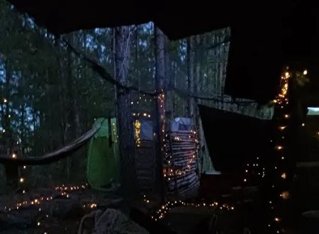 My backyard camp