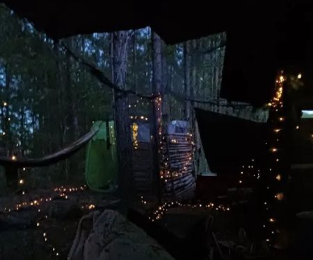 My backyard camp