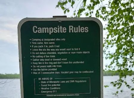 Island lake campsite