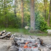 Camping at spider lake ico