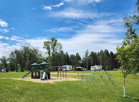 In the woods campground