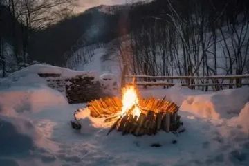 How to Make a Campfire Under Snowy Conditions | Camp Spotter