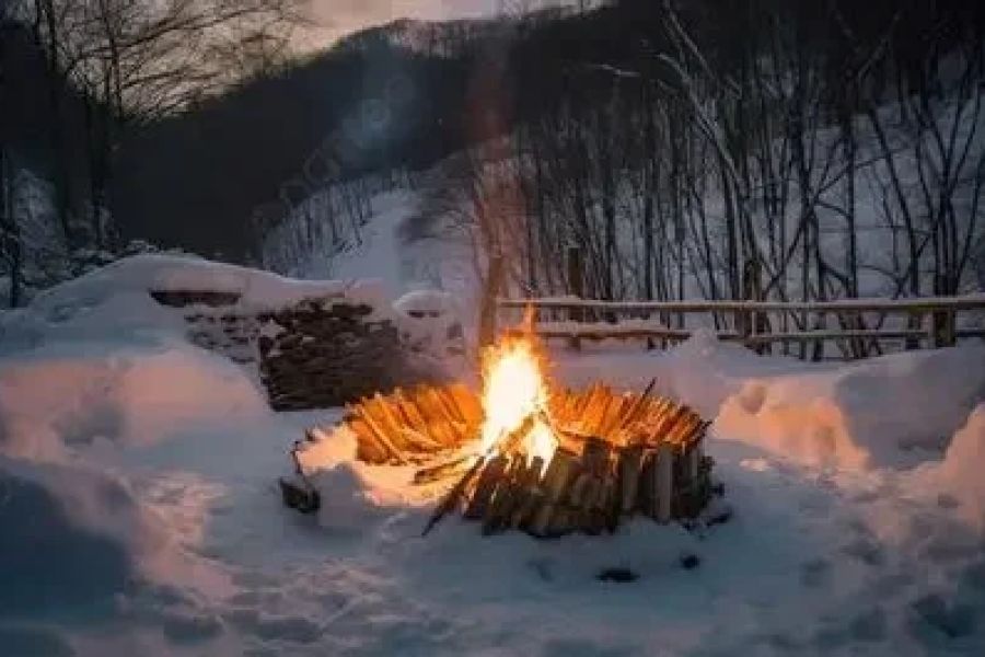 How to Make a Campfire Under Snowy Conditions | Camp Spotter