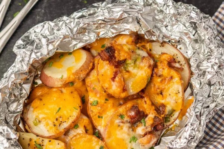 How to Make Campfire Baked Potatoes | Camp Spotter