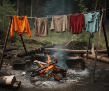 How to Use Campfire Heat to Dry Clothes