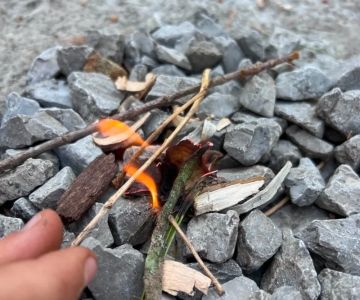 How to Build a Campfire With No Firewood Around