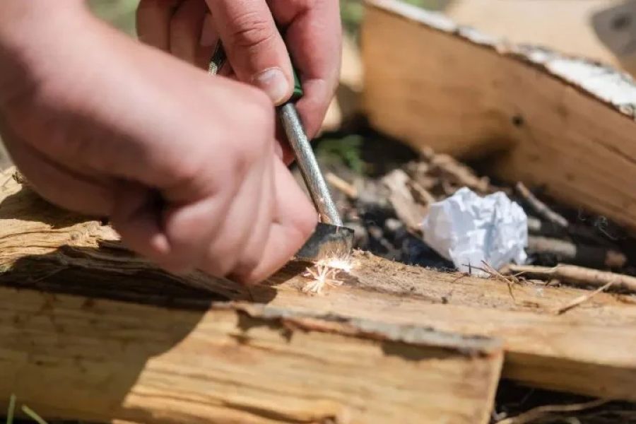 How to Build a Campfire Without Matches or Lighters for Survival Situations