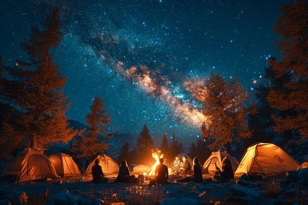 Campfire and Stargazing: A Perfect Night Combo