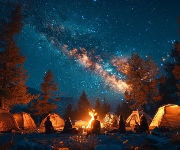 Campfire and Stargazing: A Perfect Night Combo
