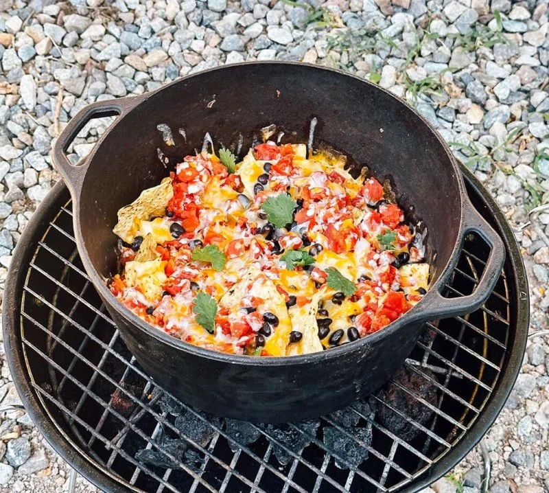 How to Make Campfire Nachos with Cheese, Salsa, and Toppings