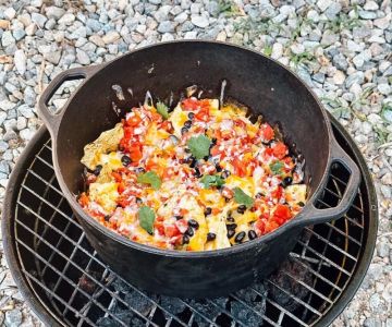 How to Make Campfire Nachos with Cheese, Salsa, and Toppings