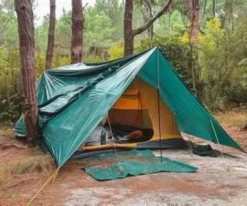 How to Build a Comfortable Campsite in the Rain