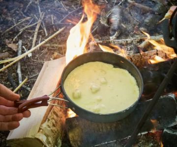 How to Make Campfire Pancakes Without a Pan