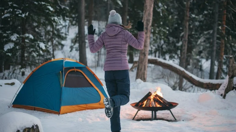 How to Stay Warm While Camping Without a Heater