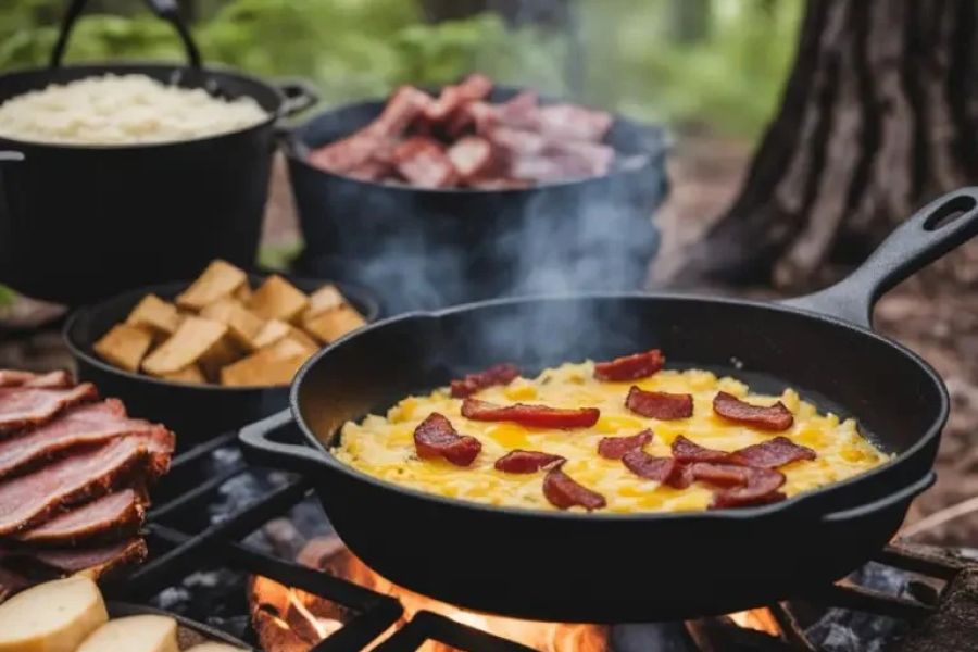 How to Cook Breakfast Over the Campfire Without Burning It