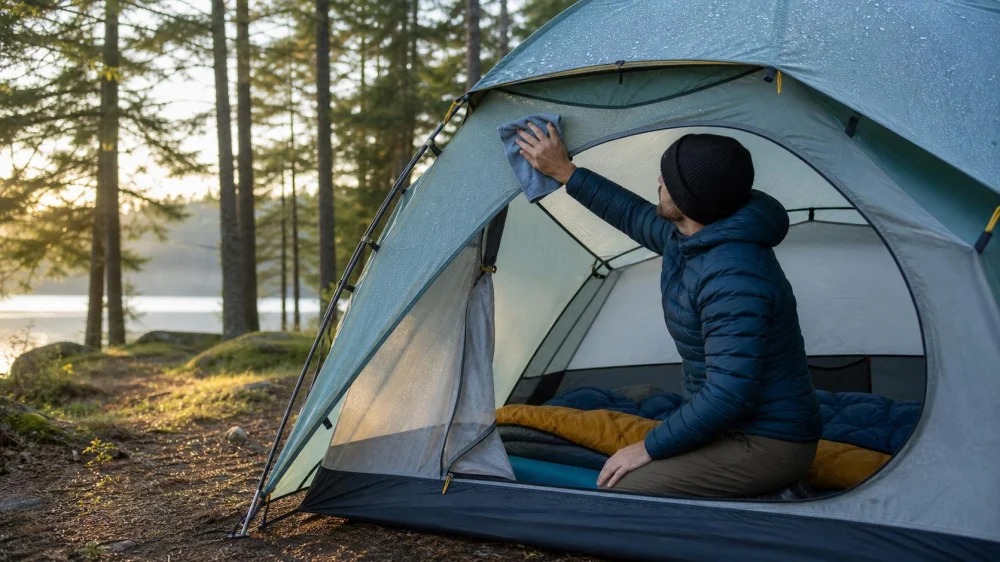 Tent Condensation: How to Keep Your Sleep Area Drier