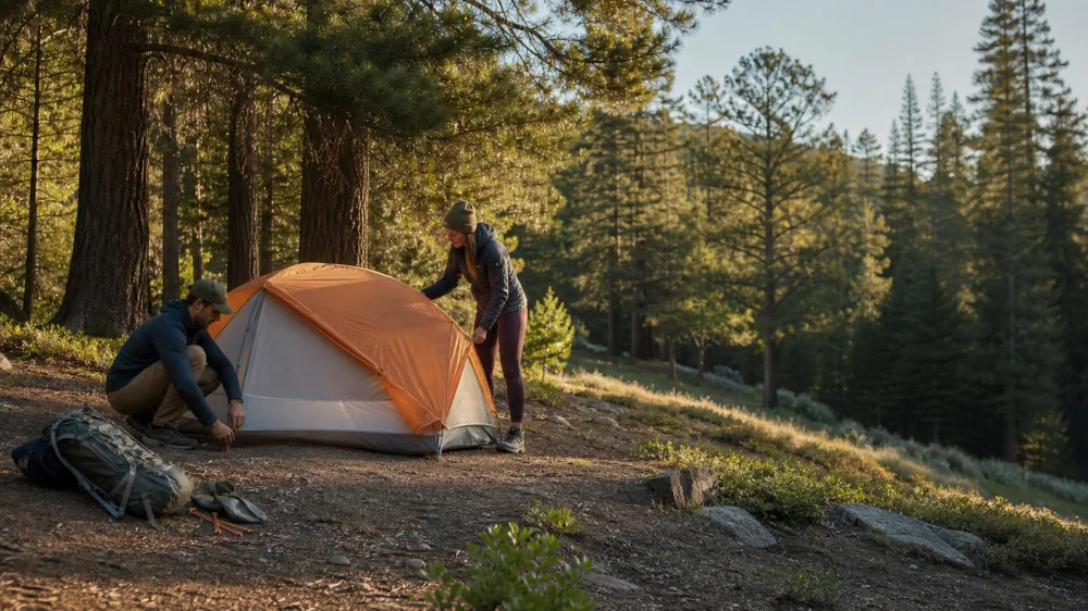 How to Choose a Tent Site for Drainage, Wind, and Shade