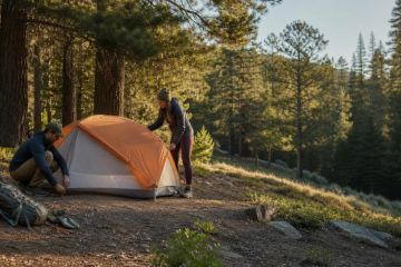 How to Choose a Tent Site for Drainage, Wind, and Shade