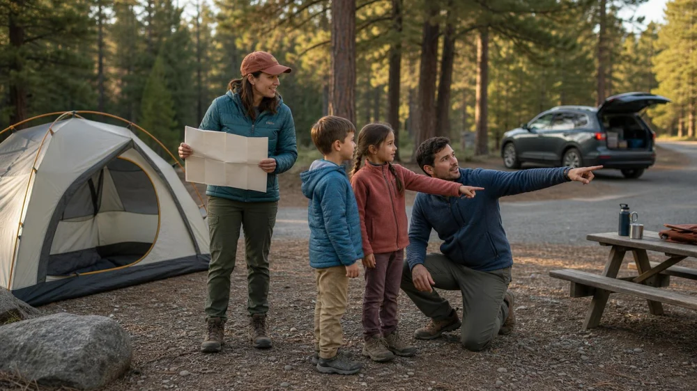 A Family Campsite Safety Briefing Kids Will Remember