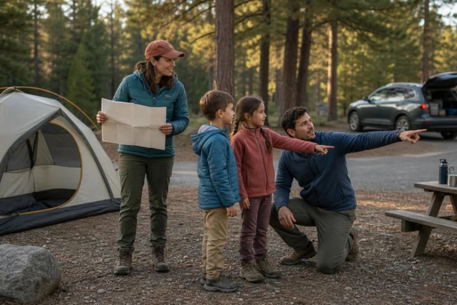 A Family Campsite Safety Briefing Kids Will Remember