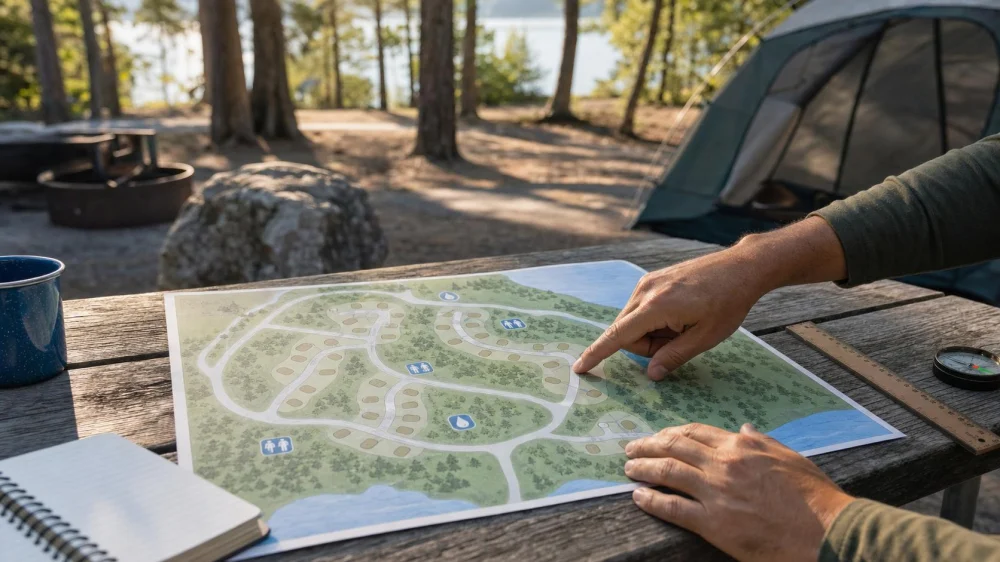 How to Read a Campground Map Before You Reserve