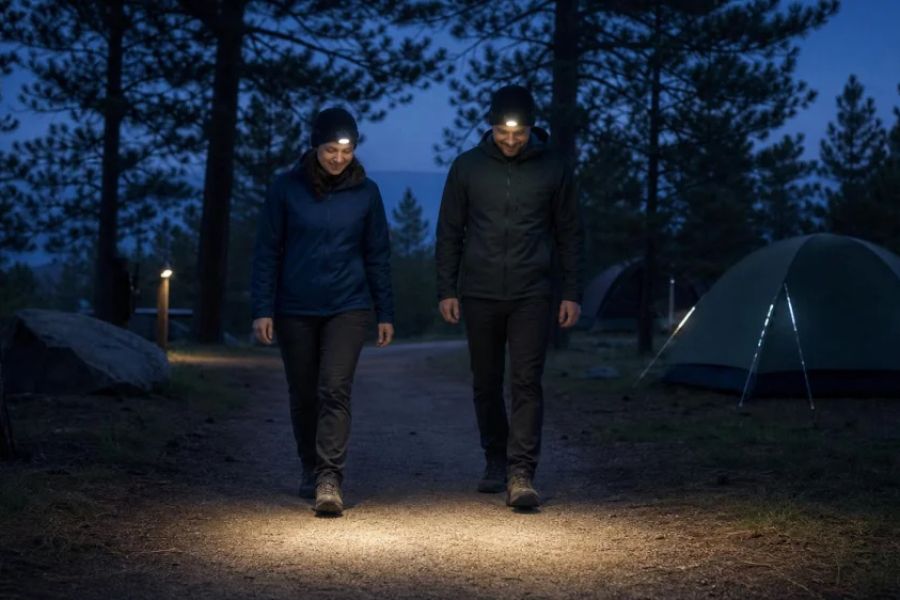 Nighttime Campsite Walks: Light, Footing, and Wildlife