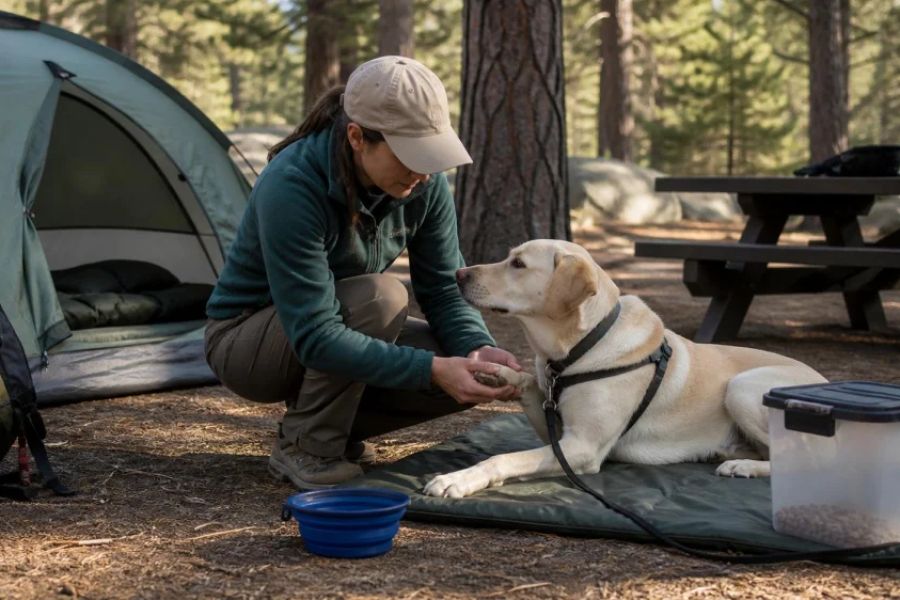 Camping With a Dog: Site Rules, Heat, and Wildlife