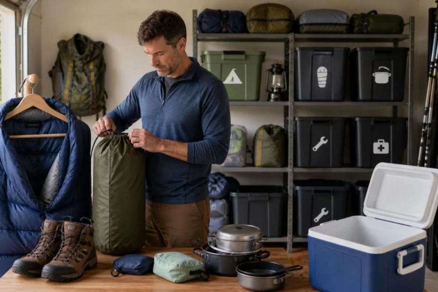 Camping Gear Storage: Clean, Dry, and Organize It