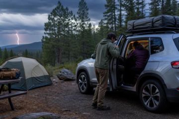 Lightning at Camp: Leave the Tent and Find Safe Shelter