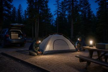 Arriving at a Campsite After Dark: A Safer Setup Plan