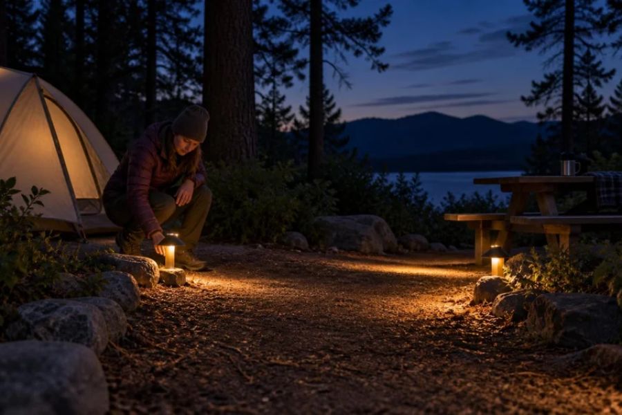 Camping Lantern Placement: Light Paths Without Glare