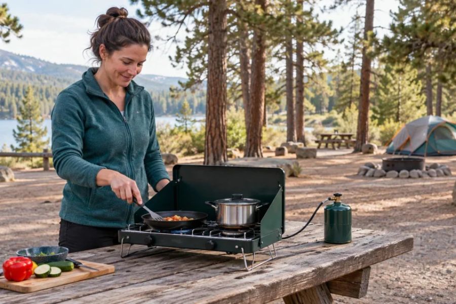 Camping Stove Setup: Fuel, Ventilation, and Fire Safety